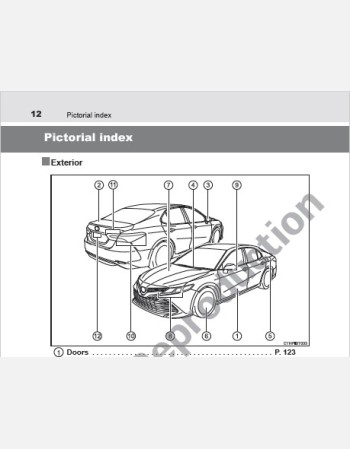 toyota camry 2017-2018 owners manual in english